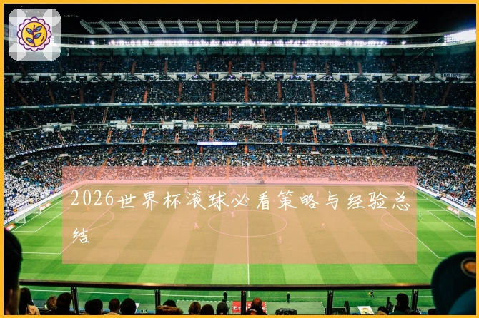 2026世界杯滚球必看策略与经验总结
